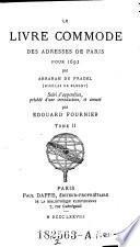 “Le” livre commode des adresses de Paris pour 1692