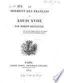 “Le” serment des Français a Louis XVIII