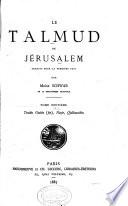 “Le” Talmud de Jérusalem