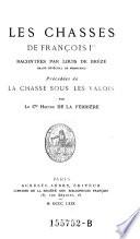 “Les” chasses de Francois Ier