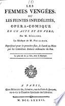 “Les” femmes vengées, ou les feintes infidélités