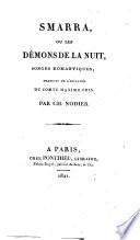 Smarra, ou, Les démons de la nuit