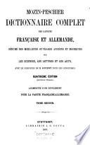 “Mozin - Peschier” Dictionnaire complet des langues francaise et allemande