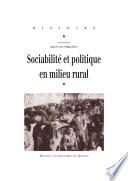 Sociabilité et politique en milieu rural