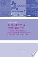 Socialistes et enseignants