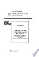 Société civile et communauté religieuse