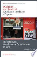 « Société civile » et évolution de l’autoritarisme en Syrie