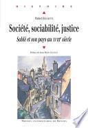 Société, sociabilité, justice