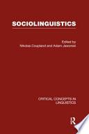 Sociolinguistics: The sociolinguistics of multilingualism