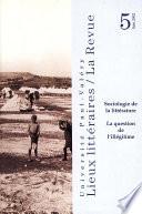 Sociologie de la littérature : la question de l'illégitime