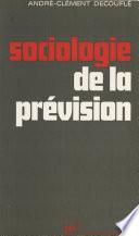 Sociologie de la prévision