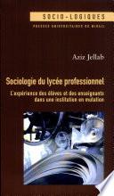 Sociologie du lycée professionnel