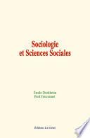 Sociologie et Sciences Sociales