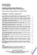 Sociologie et sociétés