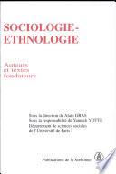 Sociologie-ethnologie