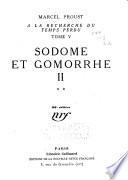 Sodome et Gomorrhe, II