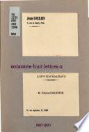 Soixante-huit lettres à Edmond Magnier