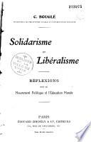 Solidarisme et libéralisme