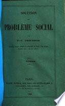 Solution du problème social