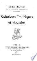 Solutions politiques et sociales
