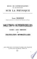 Solutions superficielles