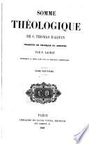 Somme théologique de S. Thomas D'Aquin