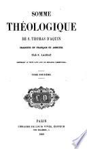 Somme théologique de S. Thomas D'Aquin