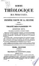 Somme théologique de S. Thomas D'Aquin