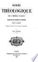 Somme théologique de S. Thomas D'Aquin