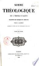 Somme théologique de S. Thomasd'Aquin
