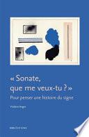 Sonate, que me veux-tu ?