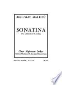 Sonatina pour clarinette si ♭ et piano
