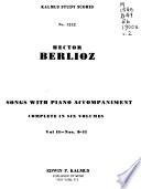 Songs with piano accompaniment