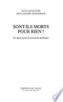 Sont-ils morts pour rien?