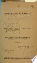 Soo Sand & Gravel Co. v. M. Sullivan Dredging Co., 259 MICH 489 (1932)