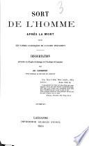 Sort de l'homme après la mort selon les livre canoniques de l'Ancien Testament