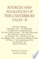 Sources and Analogues of the Canterbury Tales