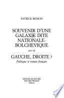 Souvenir d'une galaxie dite nationale bolchévique