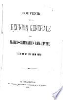 Souvenir de la reunion générale des élèves du Séminaire de St. Hyacinthe, les 25 et 26 juin 1878
