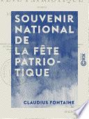 Souvenir national de la fête patriotique - Offerte à la république Suisse par la ville de Macon, 5-9 août 1871