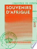 Souvenirs d'Afrique