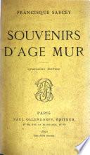 Souvenirs d'age mur