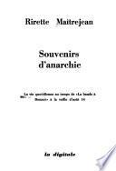 Souvenirs d'anarchie