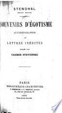 Souvenirs d'égotisme