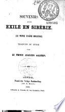 Souvenirs d'un exilé en Sibérie