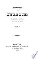 Souvenirs de l'Italie par Aubert de Linsolas