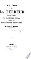 Souvenirs de la Terreur de 1788 à 1793; précédés d'une introduction historique par C. Nodier
