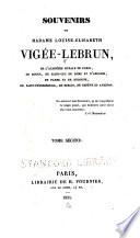 Souvenirs de madame Louis-Élisabeth Vigée-Lebrun