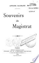 Souvenirs de magistrat