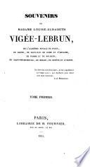 Souvenirs de Mme. Louise-Élisabeth Vigée-Le Brun